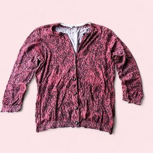 Snakeskin print cardigan